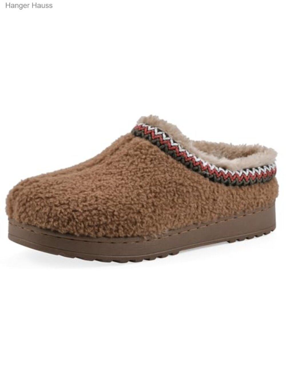 Faux Fur Slipper Clog with 3M Scotchgard Cushioned Insole